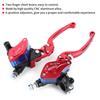 2Pcs 7/8inch Motorcycle Handlebar Master Cylinder Levers Handle Hydraulic Brake Pump Clutch with Master Cylinder Reservoir