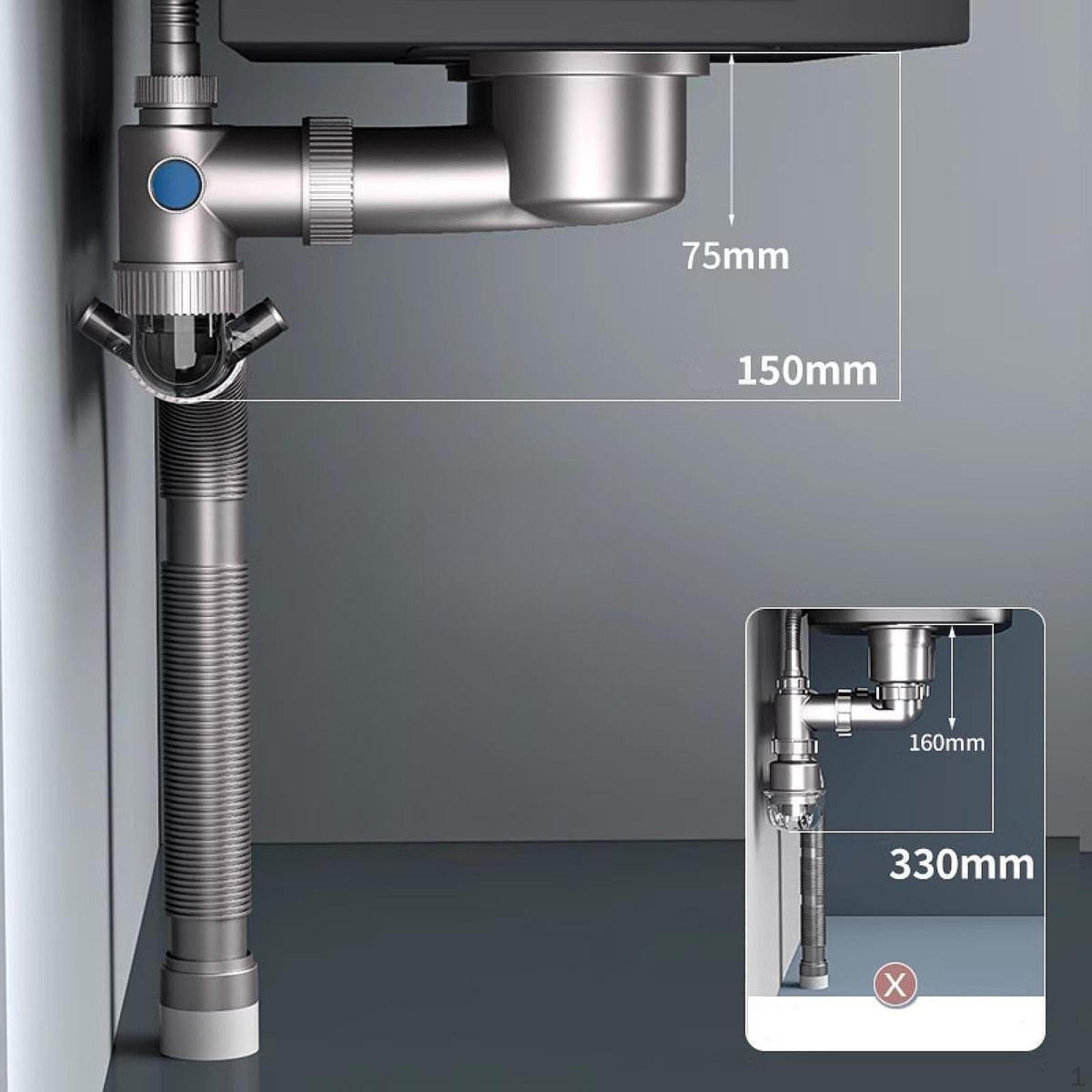 

Комплект для слива раковины в ванной, комплект для слива труб, запасная часть, аксессуары для дома single slot