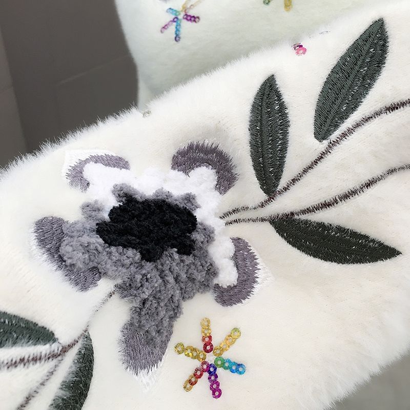 Wasserdichter Mantel mit Kapuze aus Kunstnerz für Damen, locker gestricktes Cardigan-Oberteil für den Winter