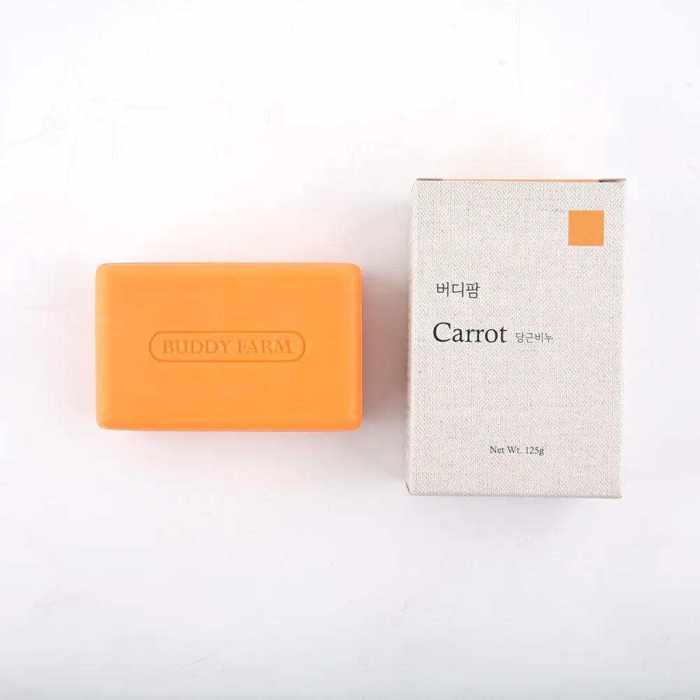 Buddy Farm Carrot Soap, Papaya Soap, Lemon Soap 125g, Facial Wash, Washing Face, Gift, Large Capacity Soap, Economical Soap