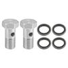 A ABSOPRO Bolt Brake Fitting Adapter Kit for Car M12x1.25 Brake Line Thread Single