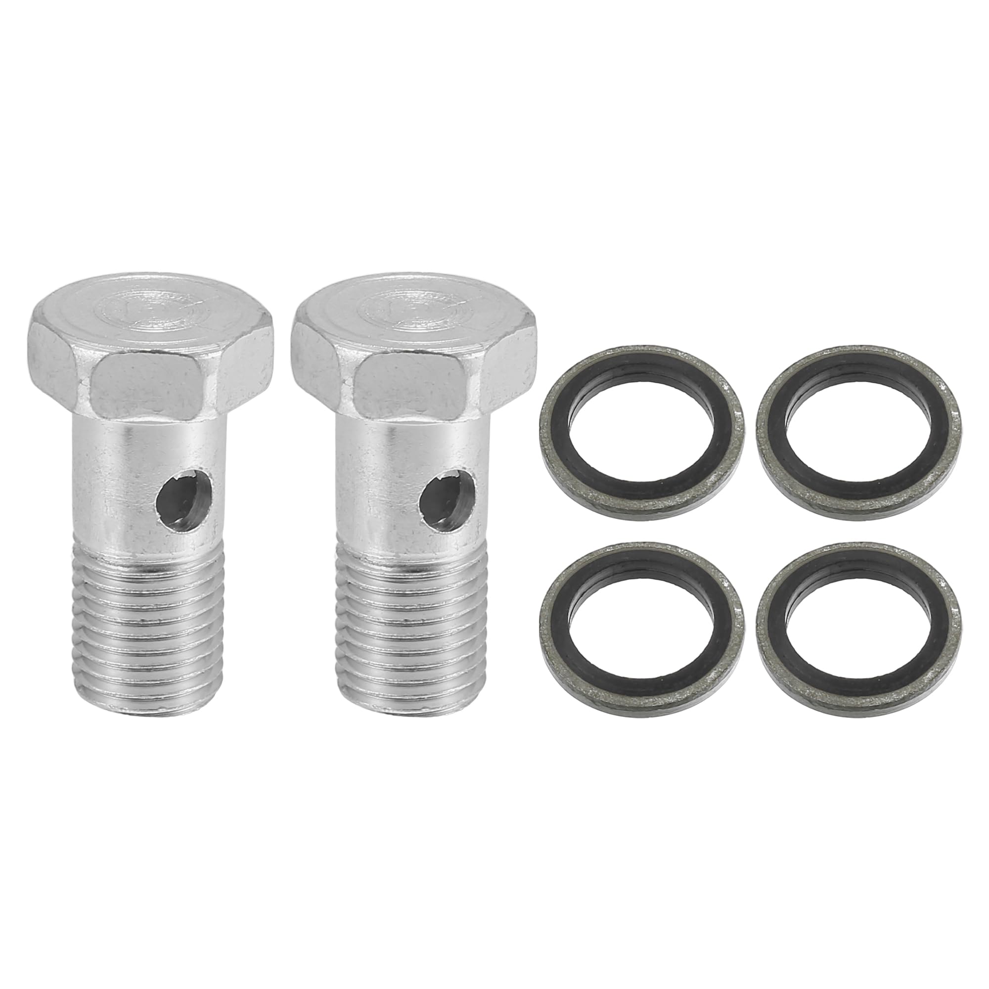 

Комплект переходников для тормозных фитингов ABSOPRO с болтом для автомобиля M12x1.25 Резьба для тормозной магистрали Одинарный M12x1.25, 32mm серебряный