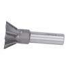 Schwalbenschwanzfräser, Abschrecken, Hartmetall, 6 Klingen, gerader Schaft, Fräswerkzeug für Edelstahl
