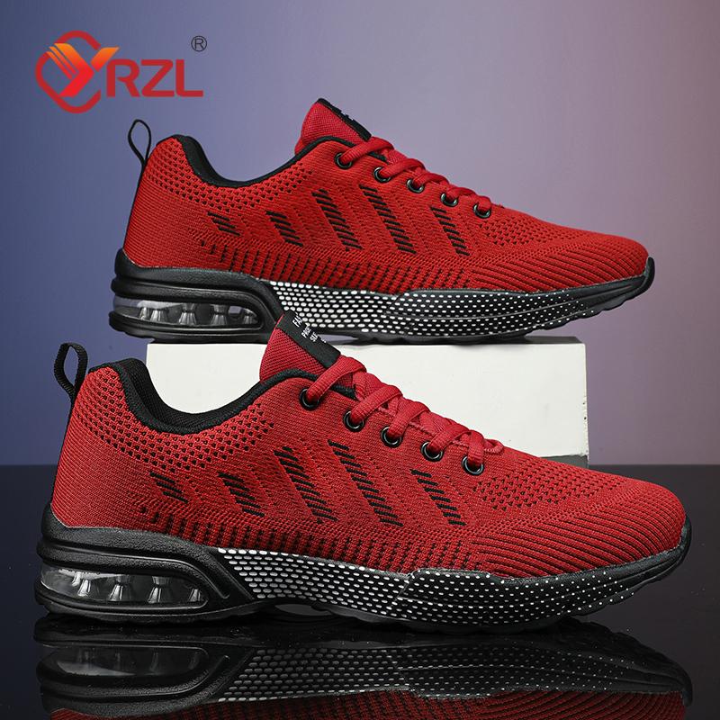YRZL Mens Shoes Breathable Mesh Sneakers for Men Comfortable Walking Shoes Non Slip Casual Sports Shoes Man Running Shoe