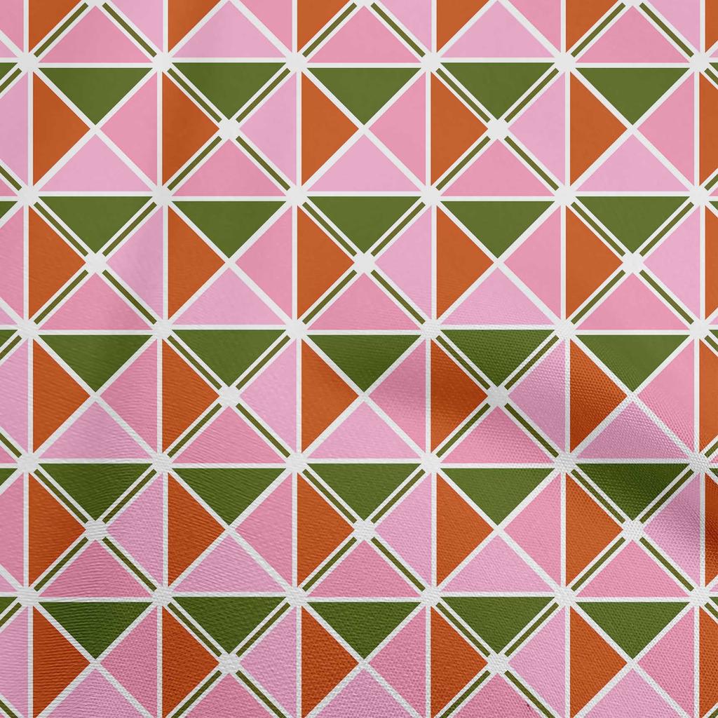 oneOone Georgette Viscose Brown Fabric Geometric  Quilting Supplies Print Sewing Fabric By The Yard 42 Inch