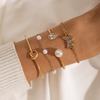Jewelry Creative Love Diamond Bracelet Set Simple Arrow Bracelet Four-piece Female