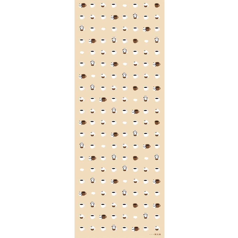 Hamamonyo Tenugui hand Panda Cappuccino Beige (Japanese towel) -