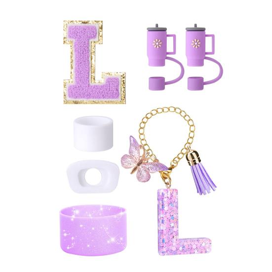 7Pcs Cup Accessories Set for 30/40oz Tumbler Silicone Straw Lid Spill-Proof Stoppers Handle