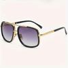 New Fashion Men Big Frame Sunglasses Men Square Metal Sun Glasses Women Retro Glasses High Quality  UV400