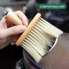 High Density Ultra Soft Detail Brush Kit - Automotive Interior Cleaning Tool With Soft Hair, Wooden Handle, Deep Cleaning For Keyboards, Laptop, Sofa