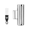 Soulmate Stainless Steel Guiro Instrument 8-inch 3-inch Percussion Shaker with Scraper Professional Band Accompaniment Sand Hammer Training Tool