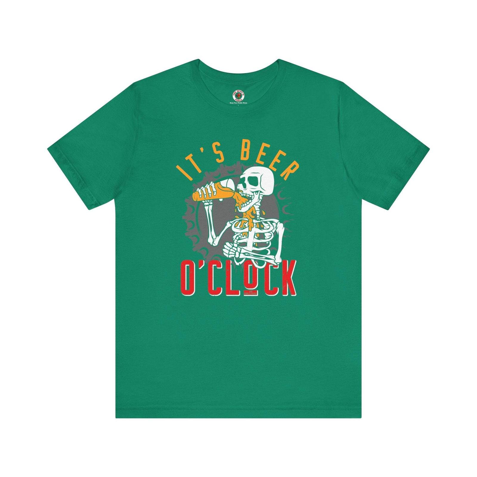 It s Beer O Clock Skeleton T-Shirt S разноцветный