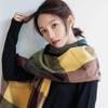 Bandana Pashmina Warm Shawl Wrap Women Plaid Scarf Korean Style Scarf Autumn Winter Shawl Scarf