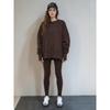 Women's European & American Casual Loose Sweatshirt and Skinny Pants Set - 2025 Autumn/Winter Collection