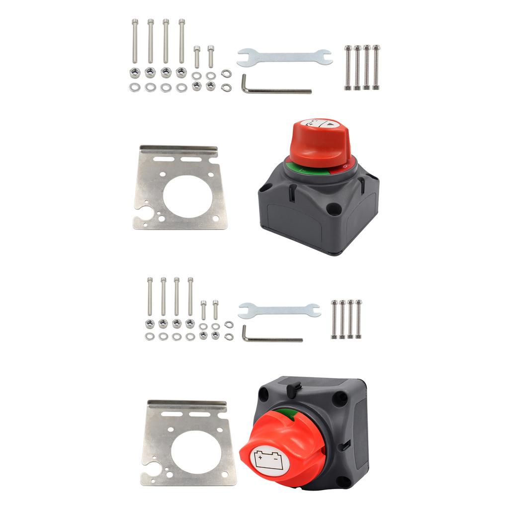 Boat Battery Selector Isolator 12V-48V 275A Battery Disconnect Rotary Switch Circuit Cutter Rotary Cut On Off Switch