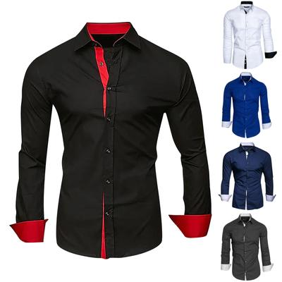 Designer Spring Summer Men's Casual Cotton Linen Color Long Sleeve Shirts Loose Shirts