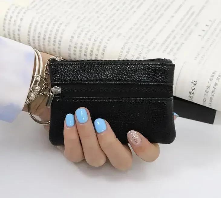 PU Deri Bozuk Para Cüzdanları Kadın Küçük Bozuk Para Para Çantaları Cep Cüzdanları Anahtarlık Kılıfı Mini Fonksiyonel Kılıf Fermuarlı Kart Cüzdanı