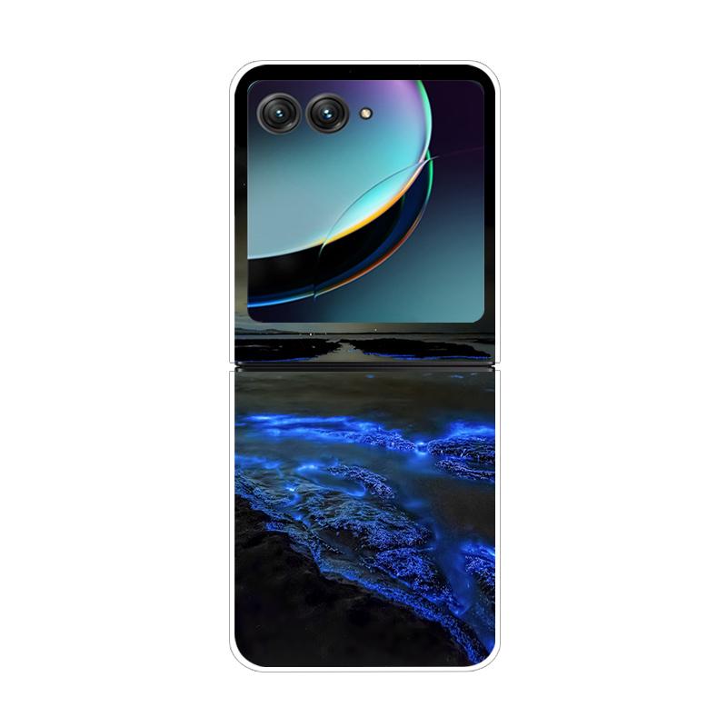 Dla Motorola Razr 40 50 Ultra 5G Przezroczyste Etui Razr40 Razr4 Twardy PC Przezroczysty Tylny Pokrowiec na Telefon Dla Motorola Razr+ Etui