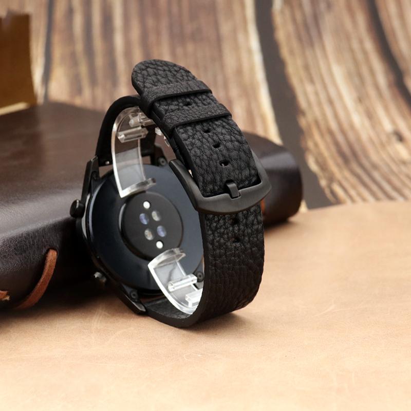 Watchband Italian Calfskinl 22mm Watch Strap Leather Band for Huawei Watch GT 2/3 46mm GT2/GT3 Pro Bracelet for Samsung Galaxy Watch 46