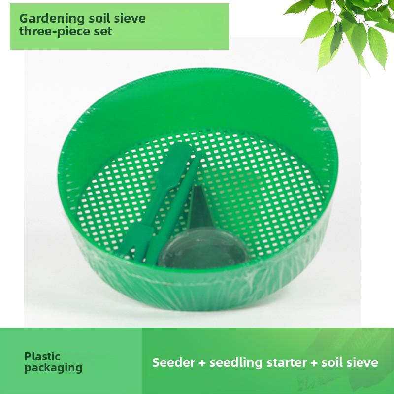 Thickened Plastic Soil Sieve: Gardening Tool for Filtering Soil, Sand, and Seedlings
