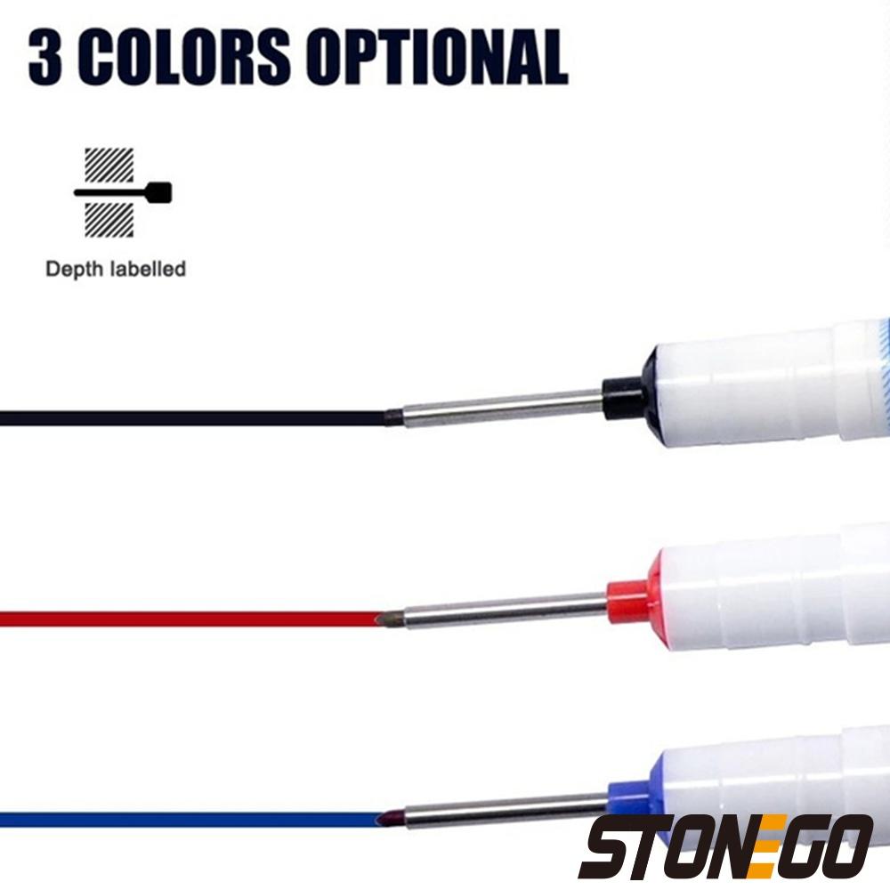 20MM Red Black Blue White Ink Long Head Markers for Bathroom Woodworking Multi-purpose Deep Hole Marker Pens