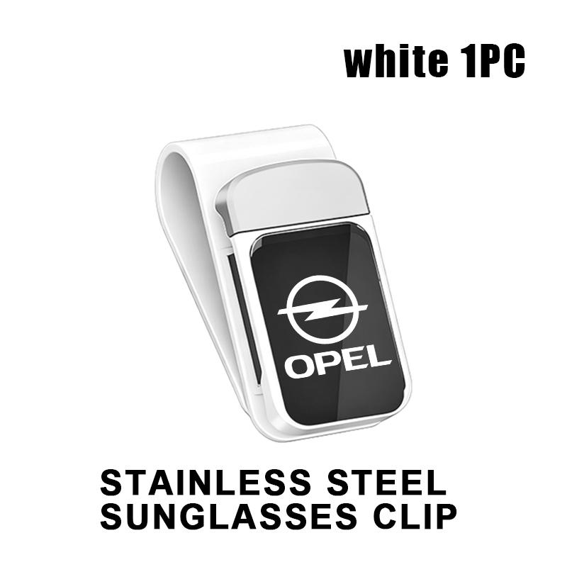 

Car Sun Visor Glasses Holder Card Ticket Stainless Storage Clip For Opel Meriva Mokka Grandland Vectra Zafira Vivaro Antara