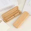 1Pc Bamboo Pen Box Smooth Writing Supplies Nature Bamboo Pen Fountain Pen Case For Office Home