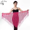 Sequin Tassel Belly Dance Triangle Scarf Waistband for Performance