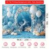 2D Underwater Dolphin Backdrop Kids Birthday Party Photography Background