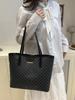 2025 Summer Women's French Tote: Large Capacity Solid Color Shoulder Handbag with Letter Design
