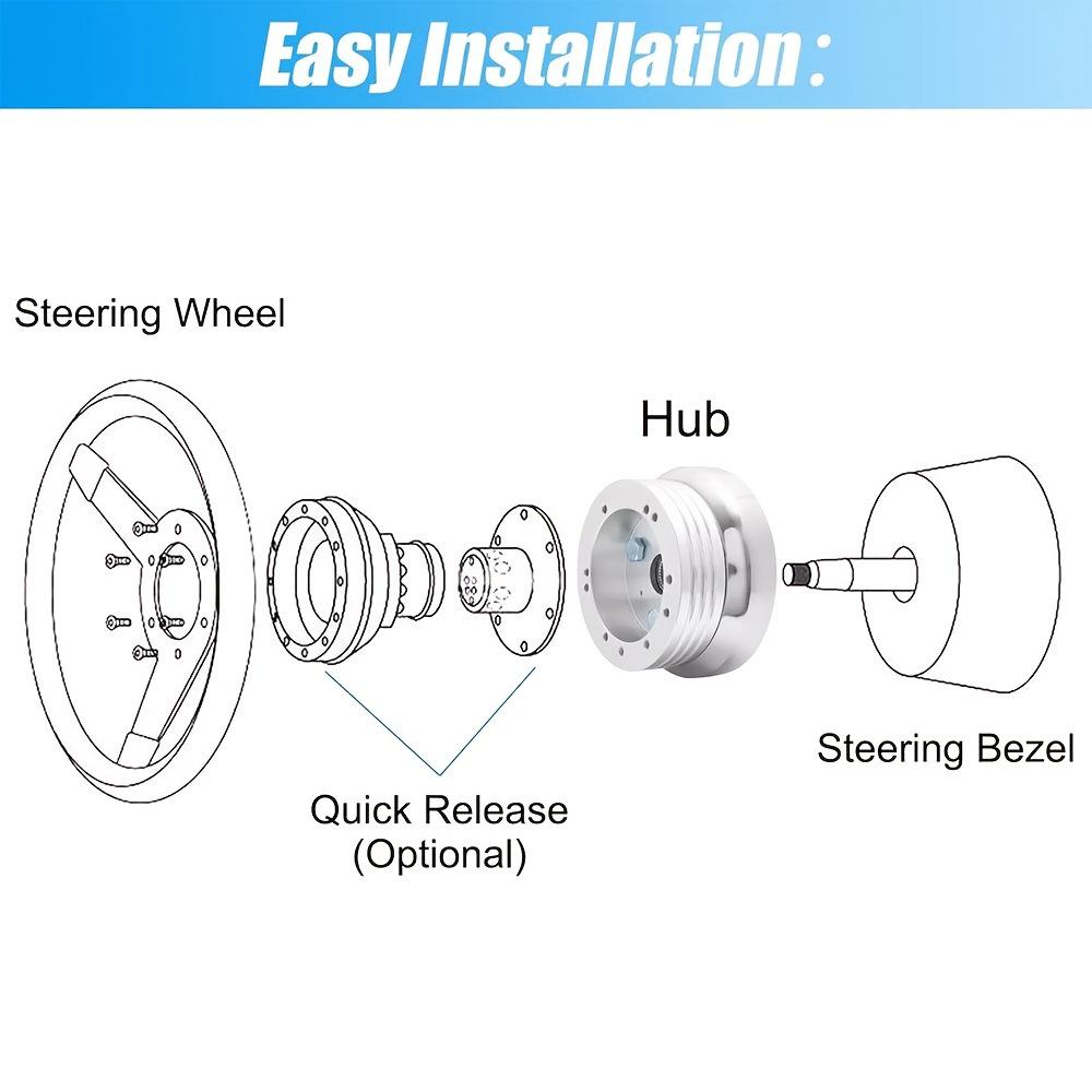 6-Hole Steering Wheel Hub Adapter B 61401