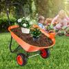 Wheelbarrow Cart 2 Wheels Garden Dump Cart 397 lbs Yard Utility Cart