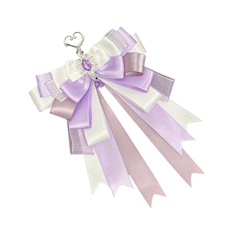 Ribbow Bows Bag Charm Pendant Purse Charms Aesthetic Keychains Keyring for Backpack Purse Handbag Decors