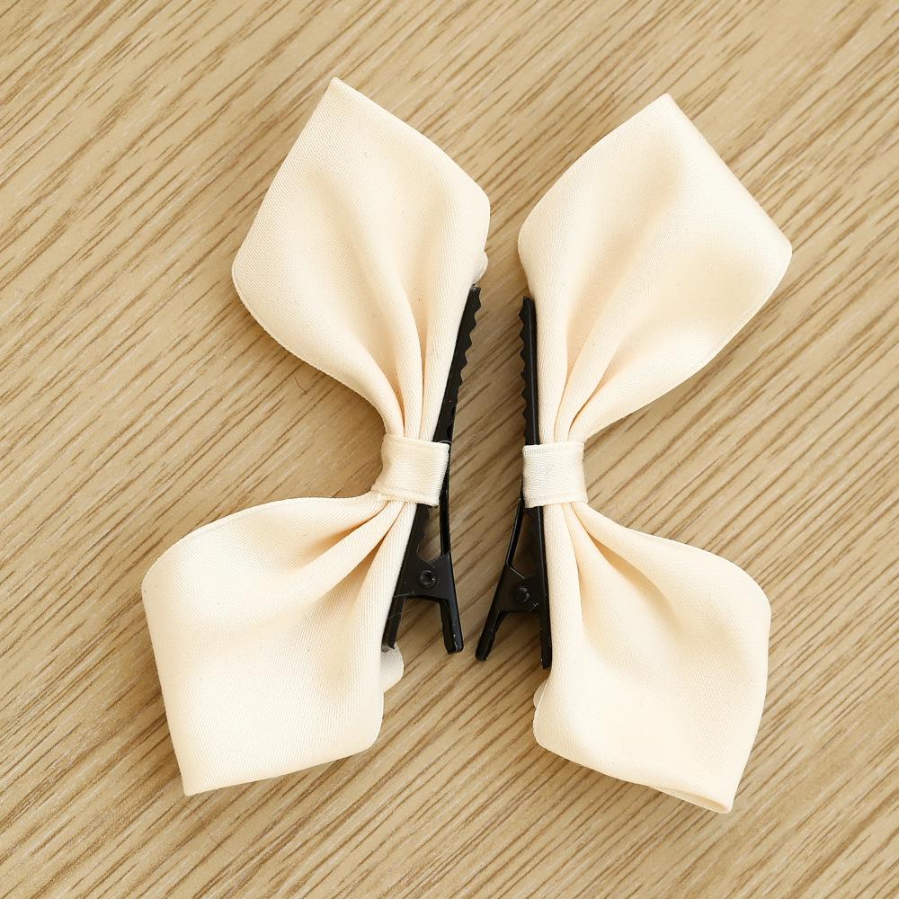 Korean Style 3D Bunny Ear Hair Clip for Baby Girls - Red Princess Bow Accessory