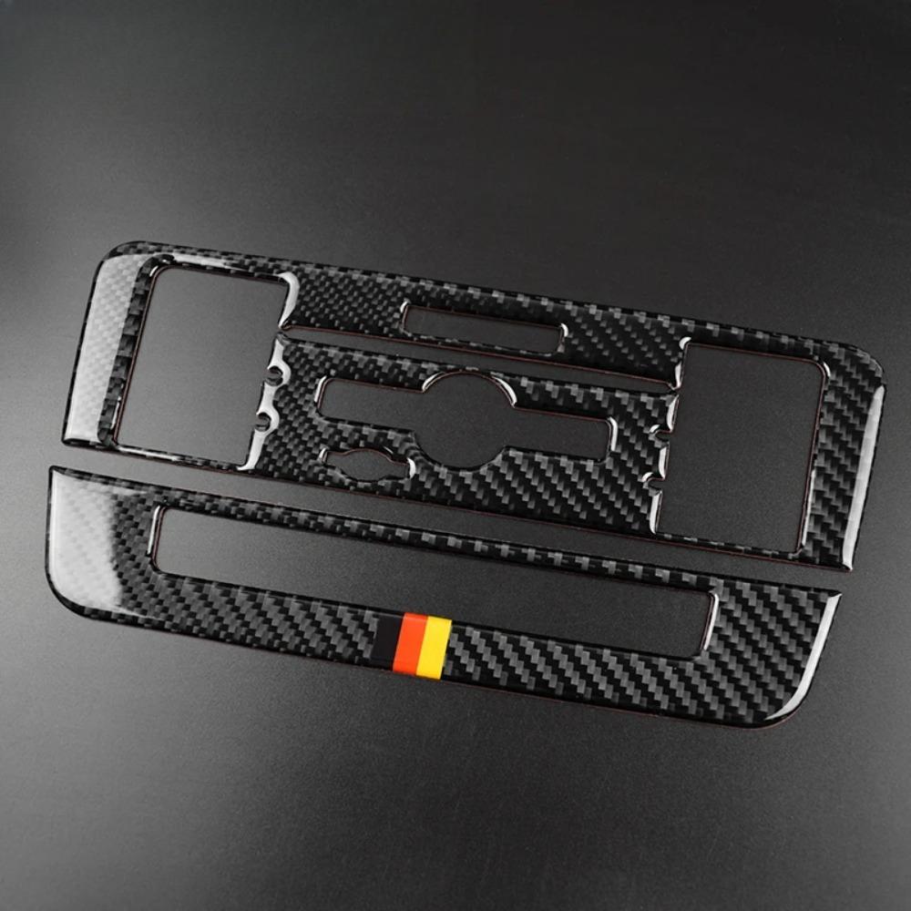 Central Console AC CD Panel Cover Trim Carbon Fiber Decoration Stickers For Mercedes-Benz A B Class W176 W246 CLA C117 GLA X156