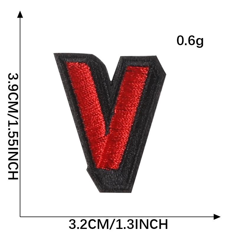 Duoku Computer Embroidery English Alphabet Cloth Label Name Label Ball Suit Mark Patch Clothing Accessories Embroidery Cloth Sticker