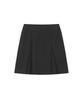 Miseki Seoul Accordion Side Pleats Midi Skirt Black