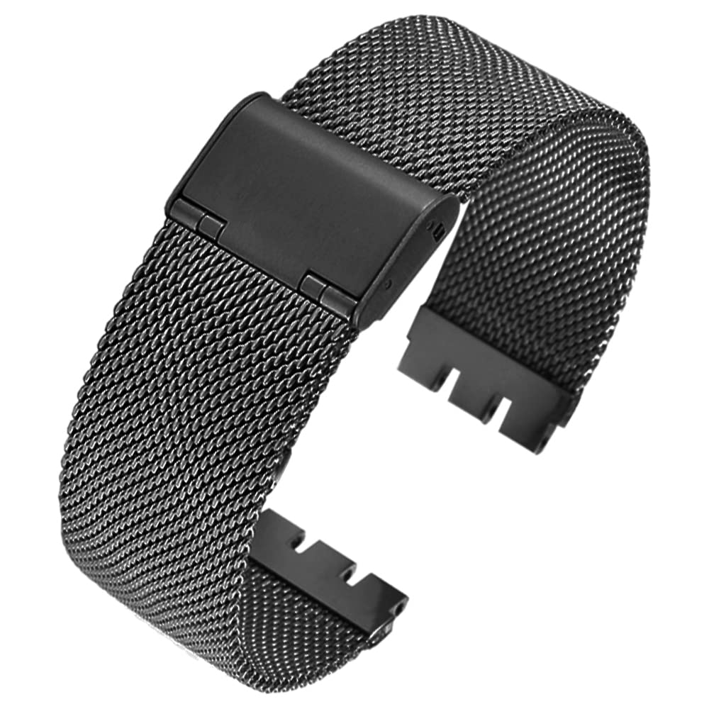 

[ZHUOLEI] Сменный ремешок для часов Swatch, ремешок для часов 17 мм, 19 мм, 20 мм, сетчатый ремешок из нержавеющей стали, миланский ремешок