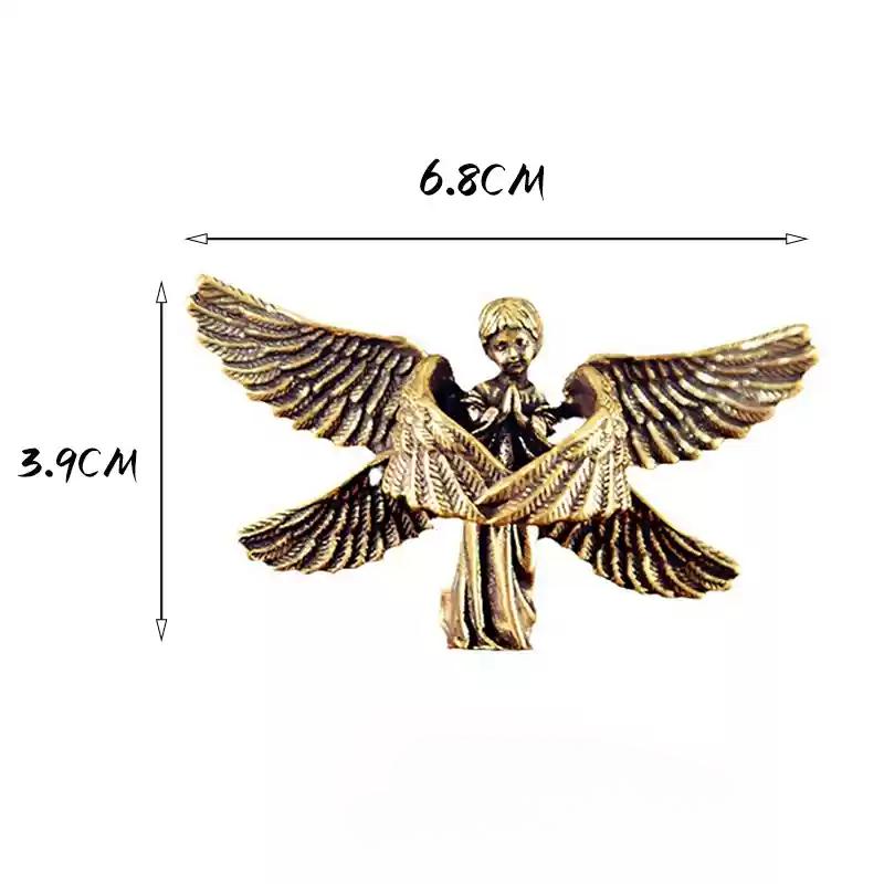 1pc Mini Angel Metal Ornament Desktop Decoration Metal Angel Model Character Statues Decorative Figurines Home Accessories