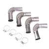 25mm Winkel Luft Diesel Standheizung Auspuffrohr Verbinder W Klemme Auspuffrohr Schlauchverbinder Für Webasto Diesel Bootsheizung
