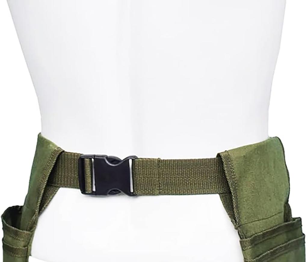 VIEAURA Gardening Apron Waist Pouch for and Multifunctional Garden Tool Storage Tool Tool Waist Long 4 Green Pouch, Bag, Gardening, DIY, Weeding,