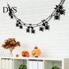 Halloween Party Decorations 10 FT Garland, Spooky Spider Bat Pumpkin Hanging Bunting Classic Holiday Celebration Ornaments Banner Decoration