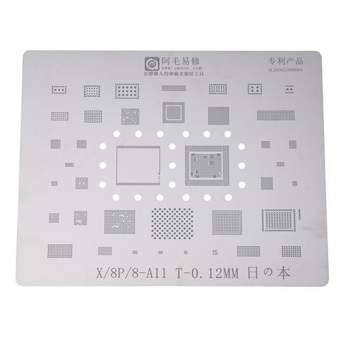 

Японский стальной телефон BGA трафарет для реболлинга набор шаблонов пайки для iPhone X 8 8P 7 7P 6S 6 инструмент для ремонта логической платы инструменты