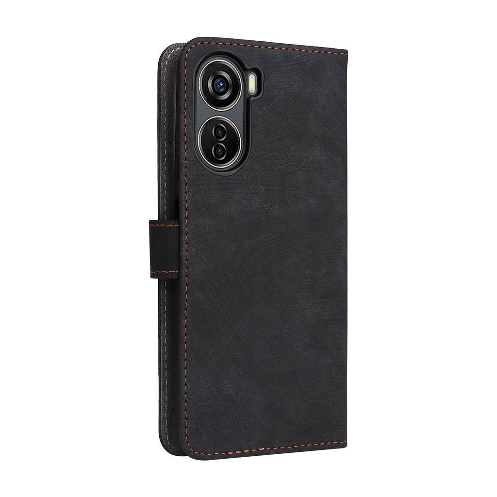 Dla ZTE Blade V41 Vita 5G/Axon 40 Lite/Blade V40 Design/V50 Design 5G/nubia Neo 5G Skórzane Etui Pokrowiec na Telefon Blokowanie RFID