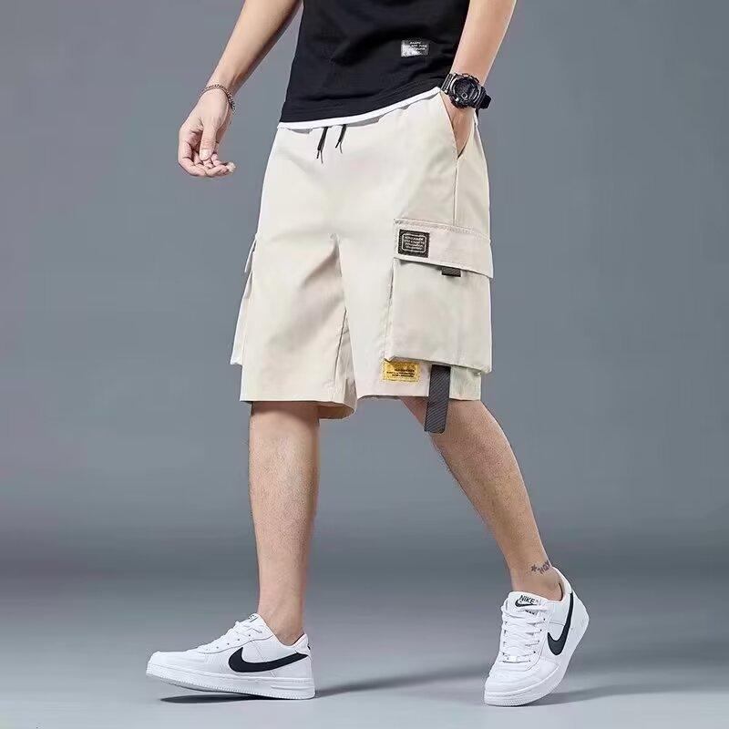 Summer American Black Work Shorts Men's Casual Mid-pants Loose Men's Five-point Pants