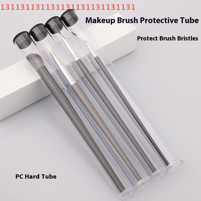 PVC Clear Cylindrical Storage Tube Rotating Pen HolderLightweight Makeup Brush Case Gift Packaging Box for Office&School Supplie