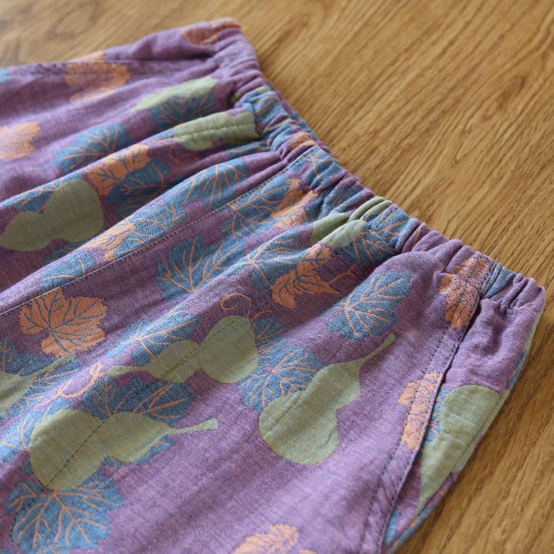 Women's Summer Cotton Mosquito-Proof Gauze Sleep Pants