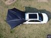 Universal Outdoor Car Awning for Camping and Touring - Black Vinyl