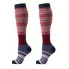 high quality6 Pairs of Multi-Color Striped Compression Socks for Men & Women - Comfortable, Versatile, and Stylish for Daily Wear, Running, and