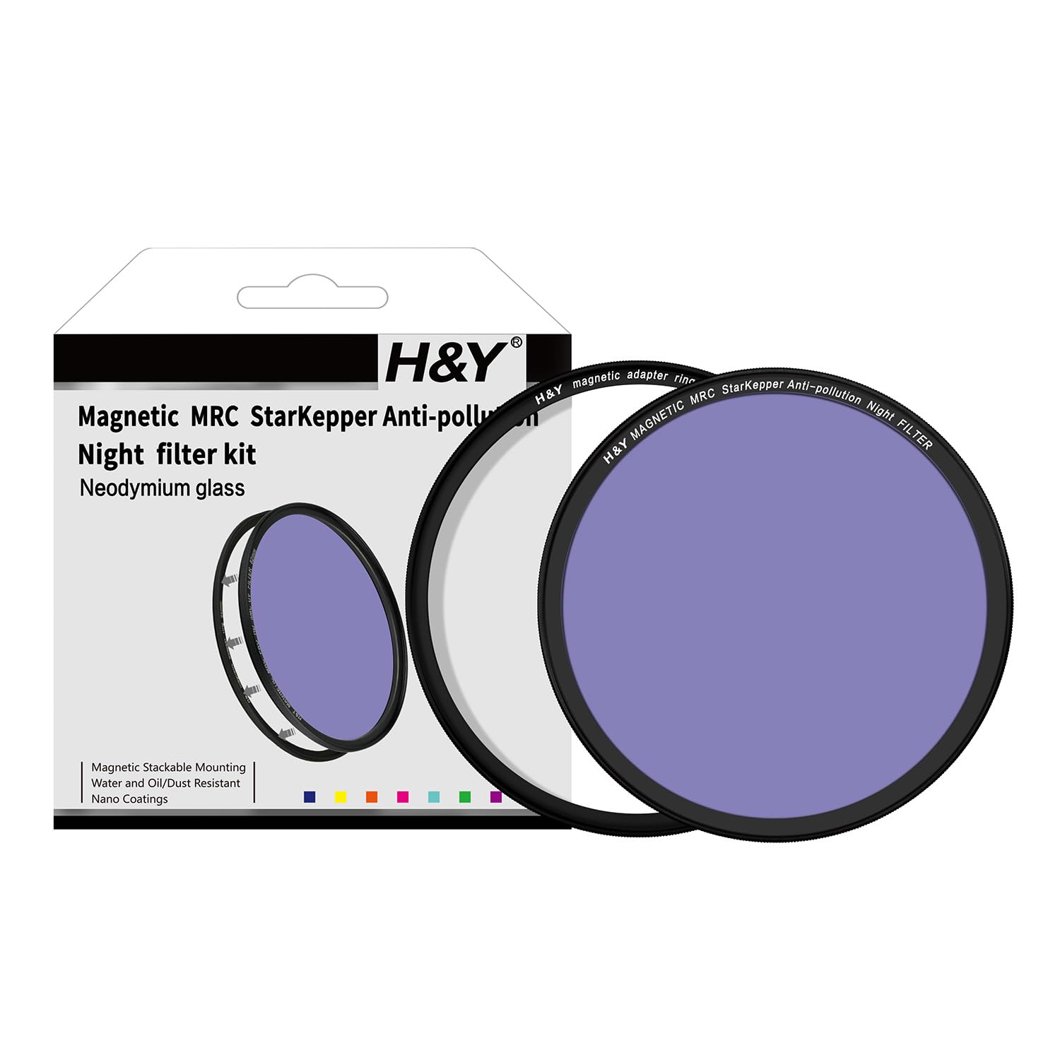 

Starry Nightscape 82mm Magnetic Night Filter Light Pollution Thin and H&Y Filter, Kit, Magnetic, Reduction, Frame, Anti-Static, Stain-Resistant,